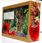 Eco Art 14 Cardboard Box TigerRose 2019 05cz ... (Click to enlarge)
