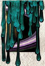 Eco Art Card Water Drips 2019cz ... (Click to enlarge)