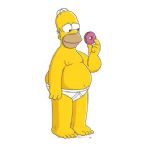 homer simpson with doughnut ... (Click to enlarge)