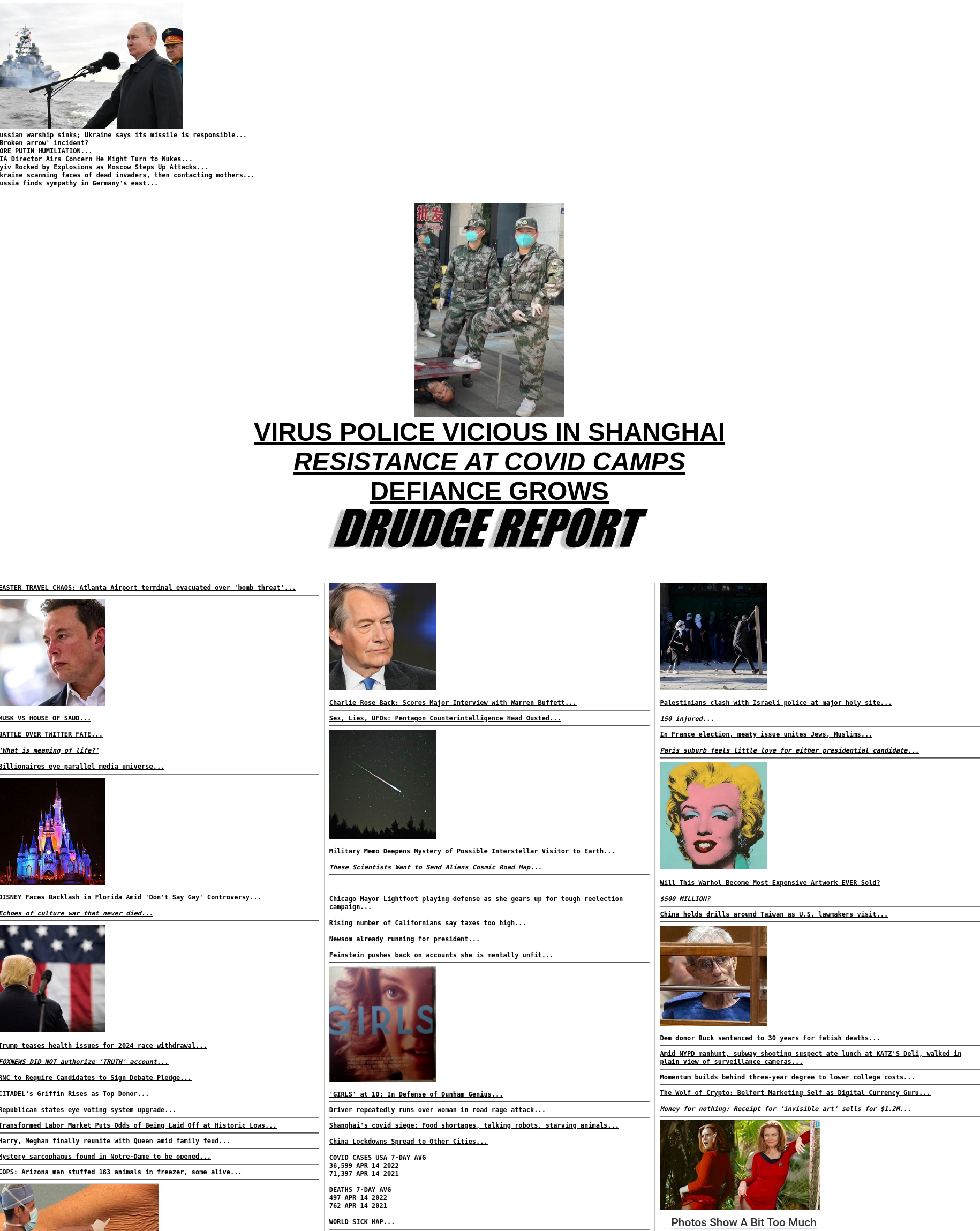 Screenshot 2022 04 15 at 10 48 16 DRUDGE REPORT 2022® On CureZone Image