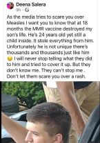 MMR Vaccine Victim ... (Click to enlarge)