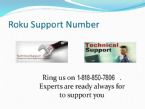 1 818 850 7806 Roku Stopped Working