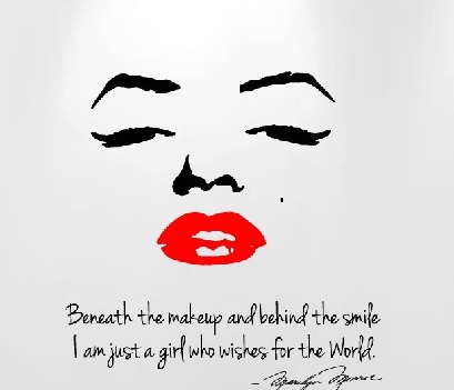 Image: beneath the makeup and behind the smile marilyn monroe quote 1151 5858 Image: beneath the makeup and behind the smile marilyn monroe quote 1151 5858