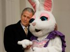 Bush and the bunny ... (Click to enlarge)