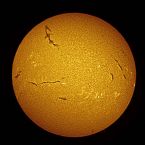 Sun in H alpha  ... (Click to enlarge)