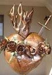 Gold Immaculate Heart