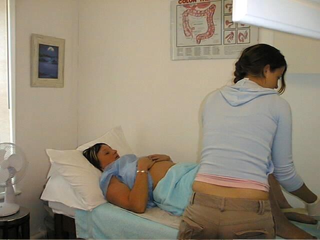 Relieving a severe fecal impaction using a closed colonic system.