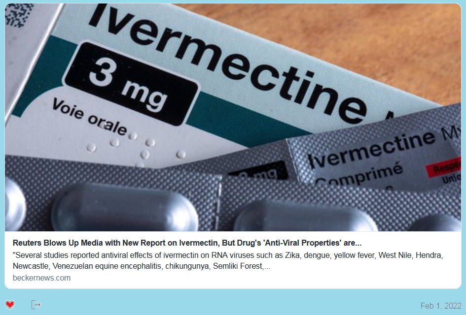 Image: Reuters New Report on Ivermectin