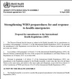PROPOSAL FOR AMENDMENTS TO THE INTERNATIONAL HEALTH REGULATIONS ... (Click to enlarge)