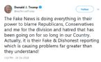 Oct 28 2018 Fake News is doing everything in their power to blame ... (Click to enlarge)