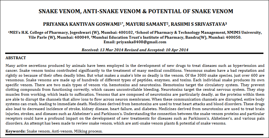 Image: SNAKE VENOM ANTI SNAKE VENOM POTENTIAL OF SNAKE VENOM Image: SNAKE VENOM ANTI SNAKE VENOM POTENTIAL OF SNAKE VENOM