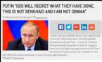 PUTIN THIS IS NOT BENGHAZI and I AM NOT OBAMA