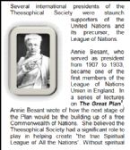 Annie Besant and United Nations ... (Click to enlarge)