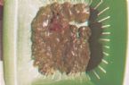 Mucoid Plaque. Photo from Dr. Jensen's  Bowel Management Book ... (Click to enlarge)